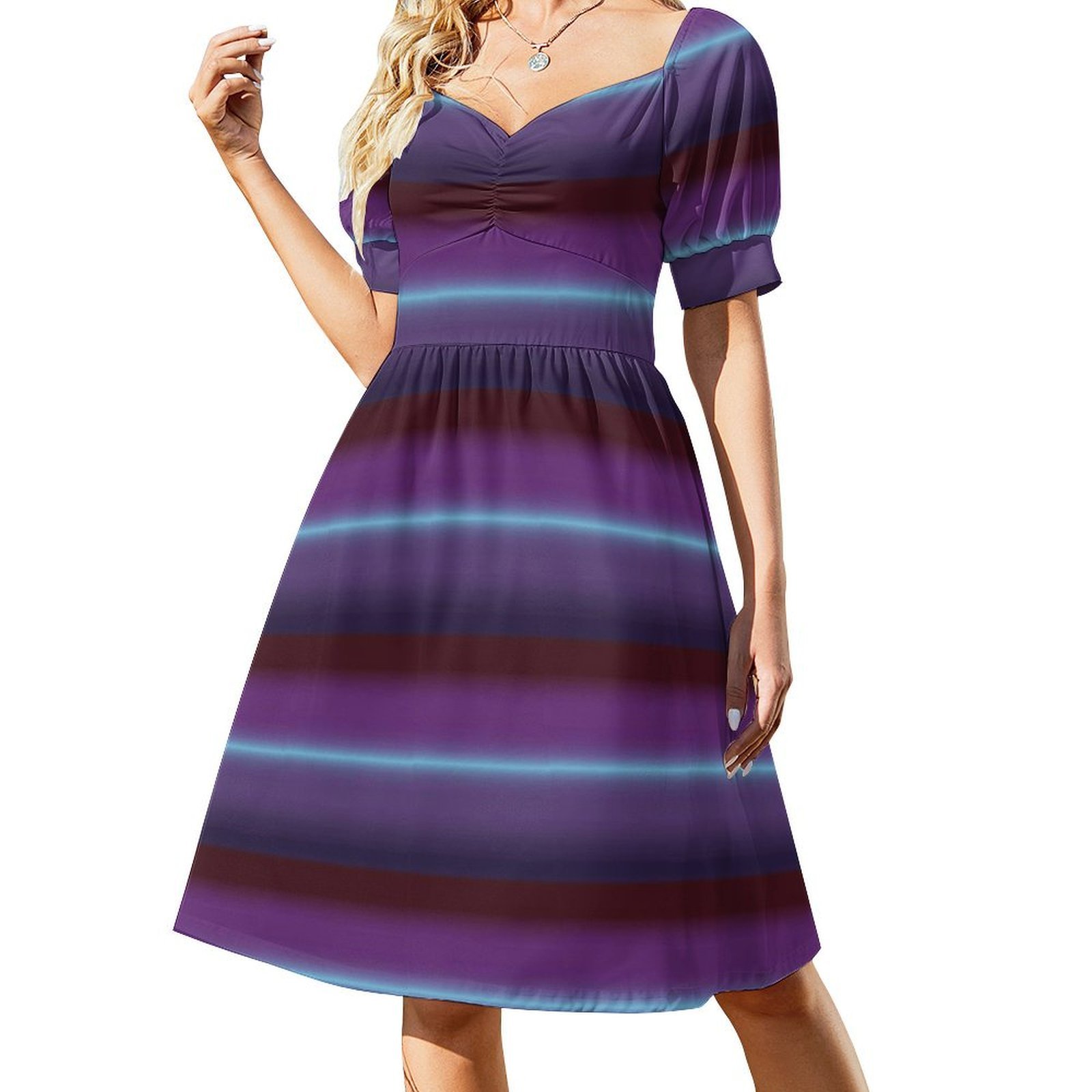 Gradient Floral Smock Dress Fo - Smocked Dress Women recensione e prezzo