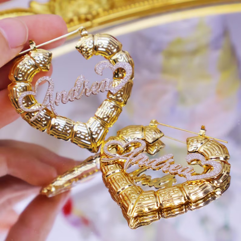 Customized Silver Heart Bamboo - Women Fashion Name Ideas recensione e prezzo