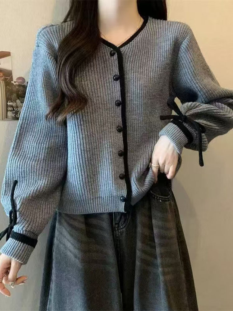 Baggy Striped V-Neck Knitted C - Women'S Fashion Gilet recensione e prezzo
