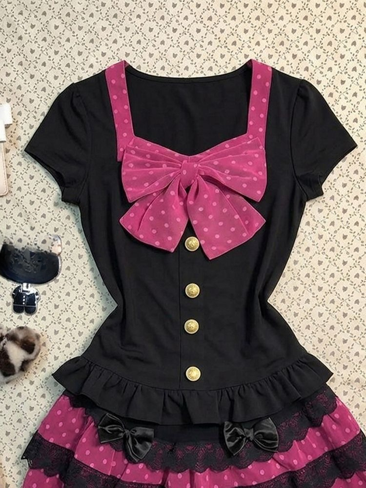Y2k Sweet Kawaii Elegant 2 Pie - Women'S Fashion Designer Clothes recensione e prezzo