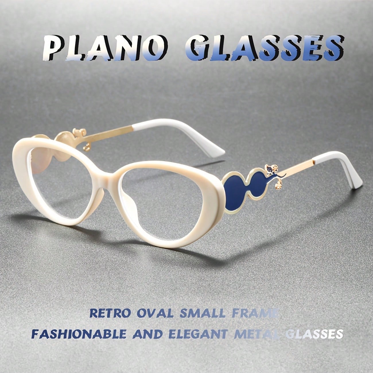 Women's Oval-Frame Cat-Eye Met - Women'S Fashion Glasses Non Prescription recensione e prezzo