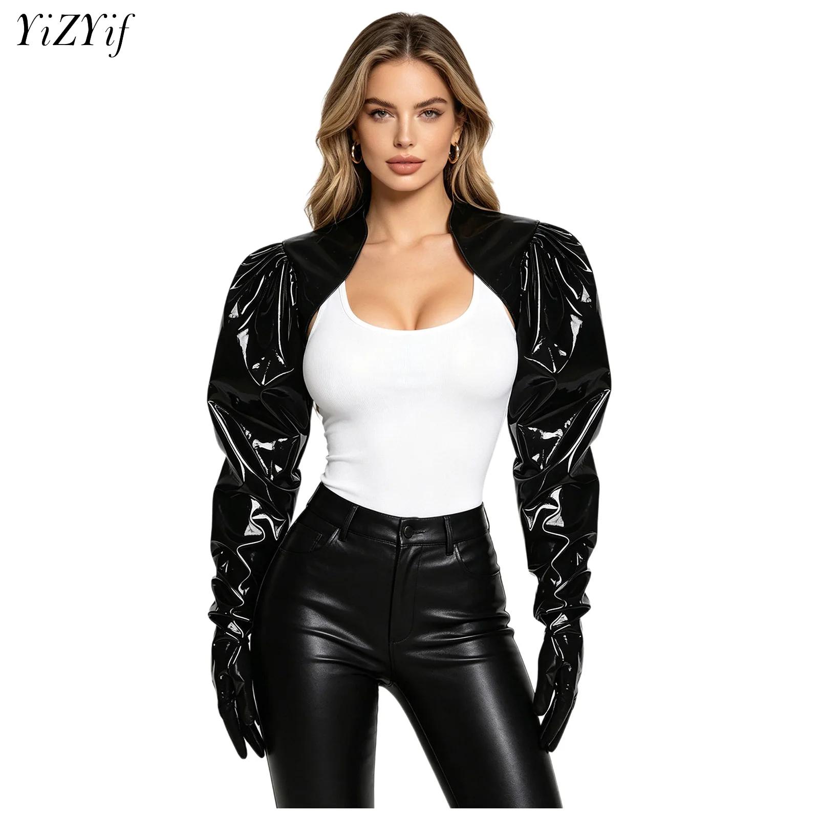 Womens Wet Look PU Leather Car - Women Fashion Jackets recensione e prezzo
