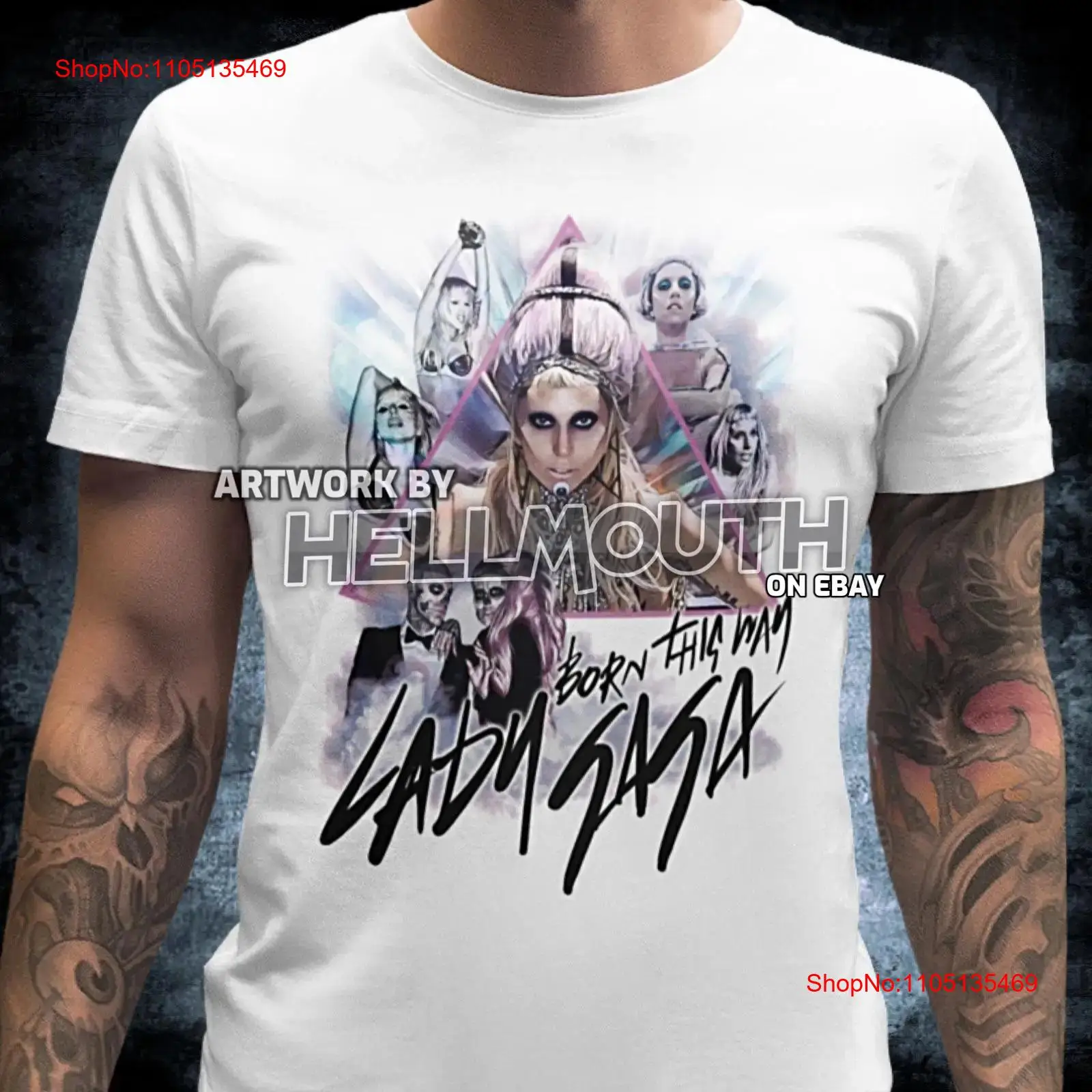 Lady Gaga Born This Way t shir - Women'S Fashion Designer Clothes recensione e prezzo