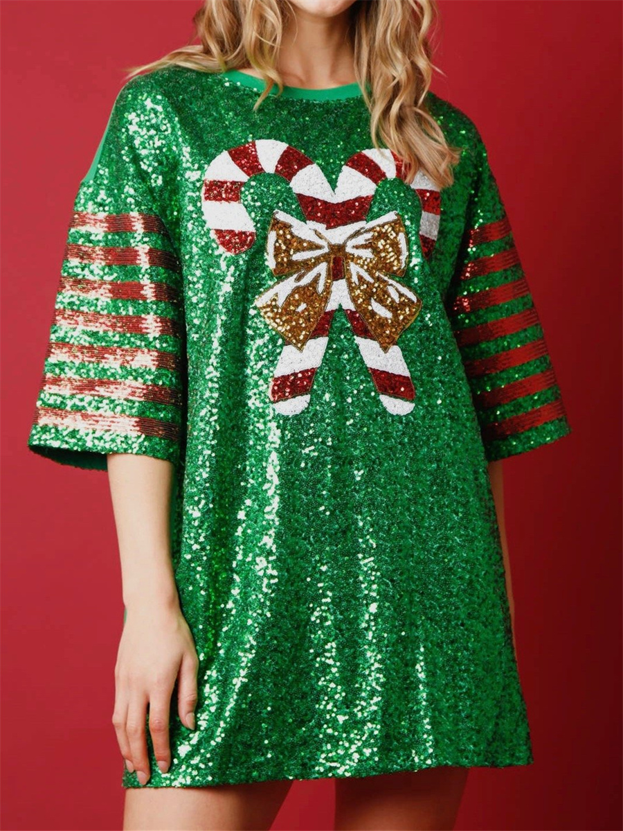 Women Sequined  Long T-Shirts  - Women'S Fashion Rugby Shirt recensione e prezzo