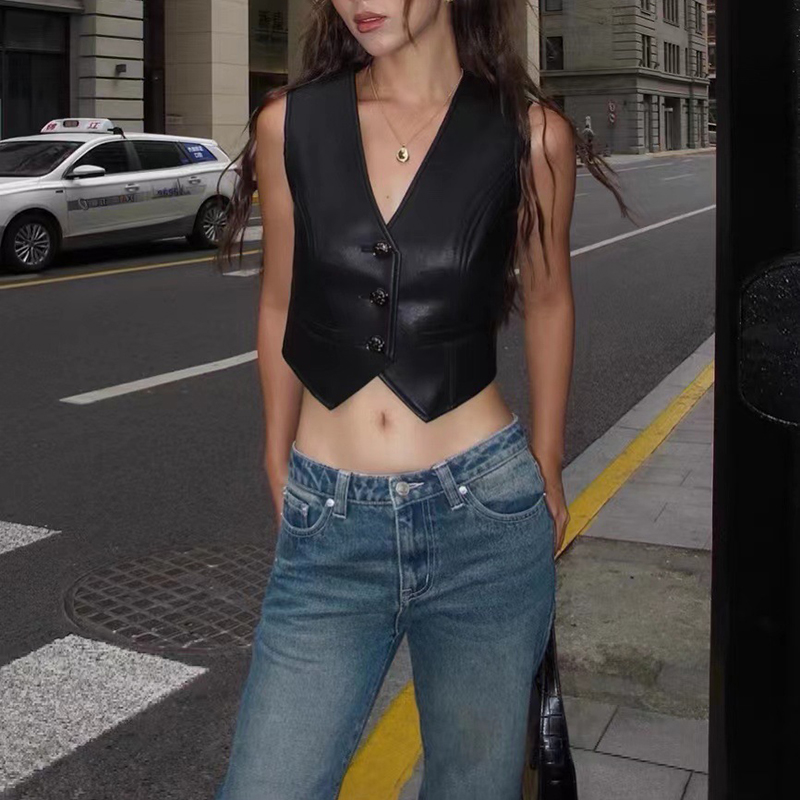 Leather Gilet Women 2026 Summe - Women'S Fashion Gilet recensione e prezzo