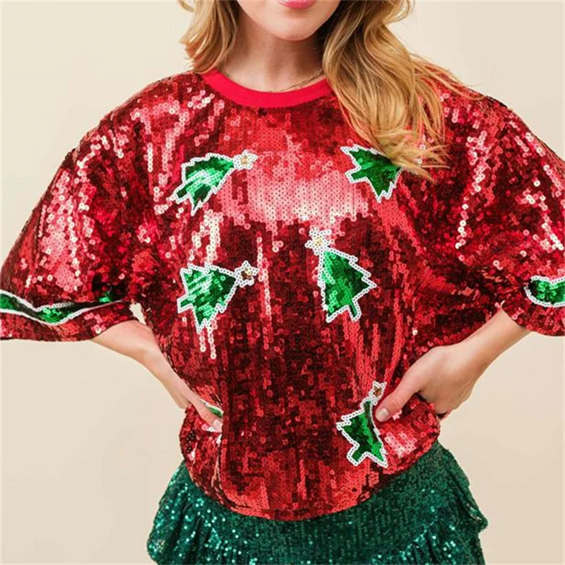 Womens Summer Fashion Sequins  - Women'S Fashion Rugby Shirt recensione e prezzo
