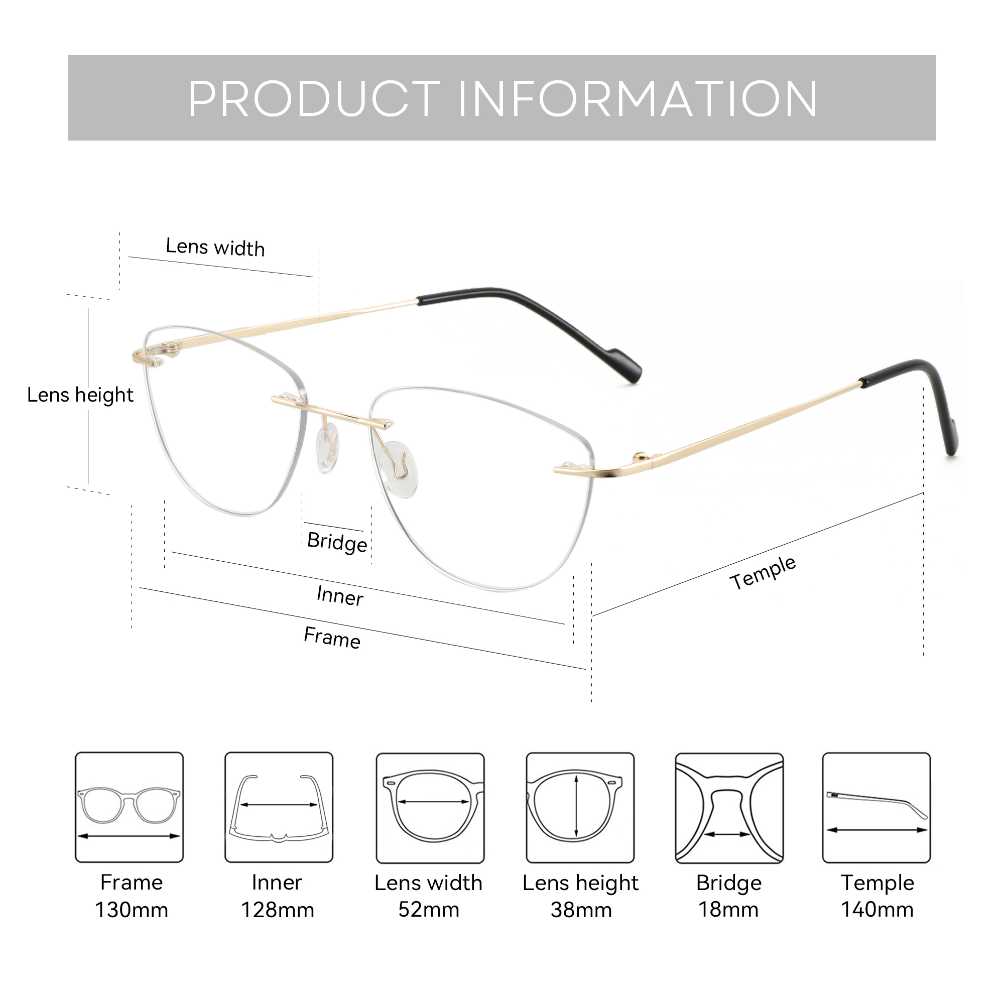 ZENOTTIC Fashion Cat Eye Rimle - Women'S Fashion Glasses Non Prescription recensione e prezzo