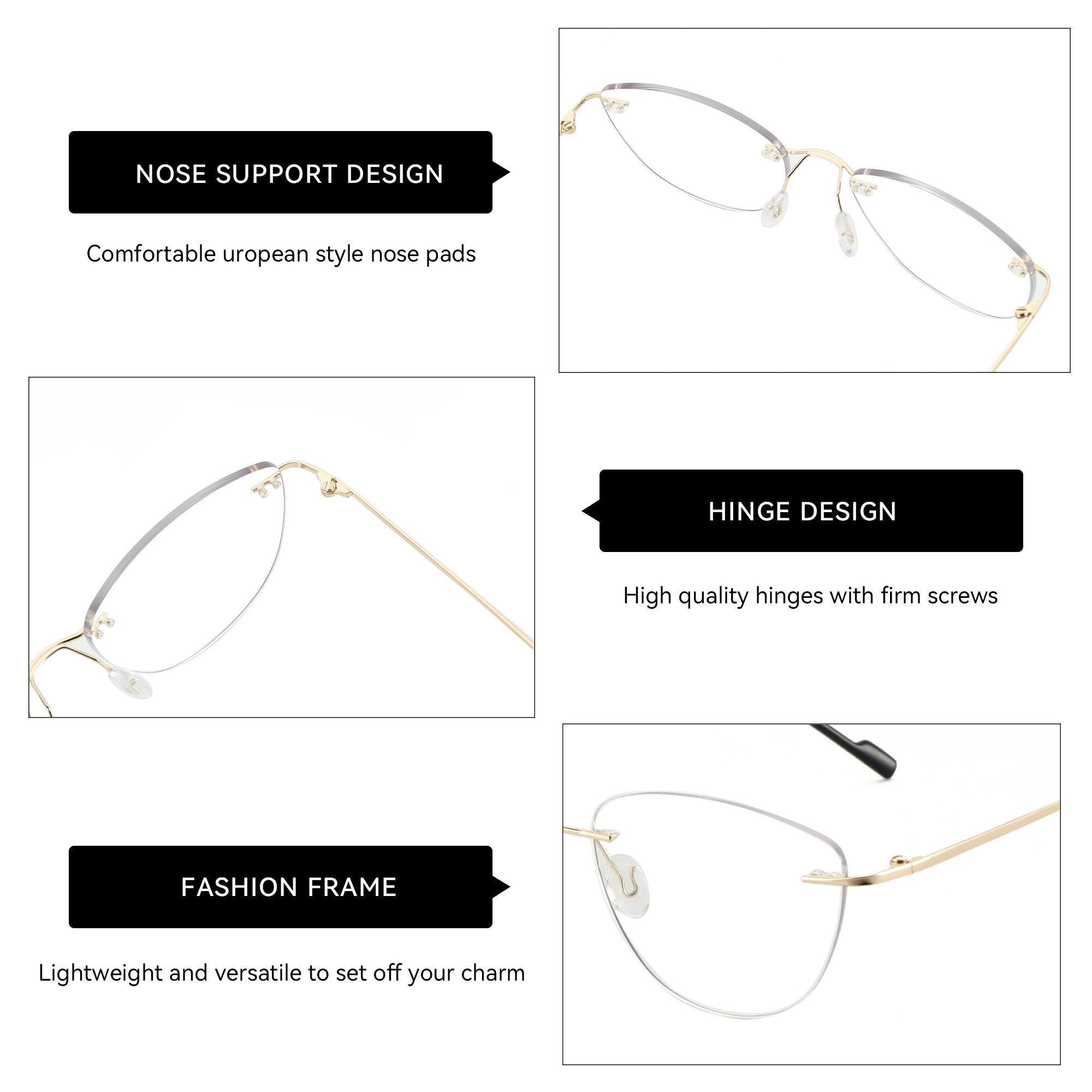 ZENOTTIC Fashion Cat Eye Rimle - Women'S Fashion Glasses Non Prescription recensione e prezzo