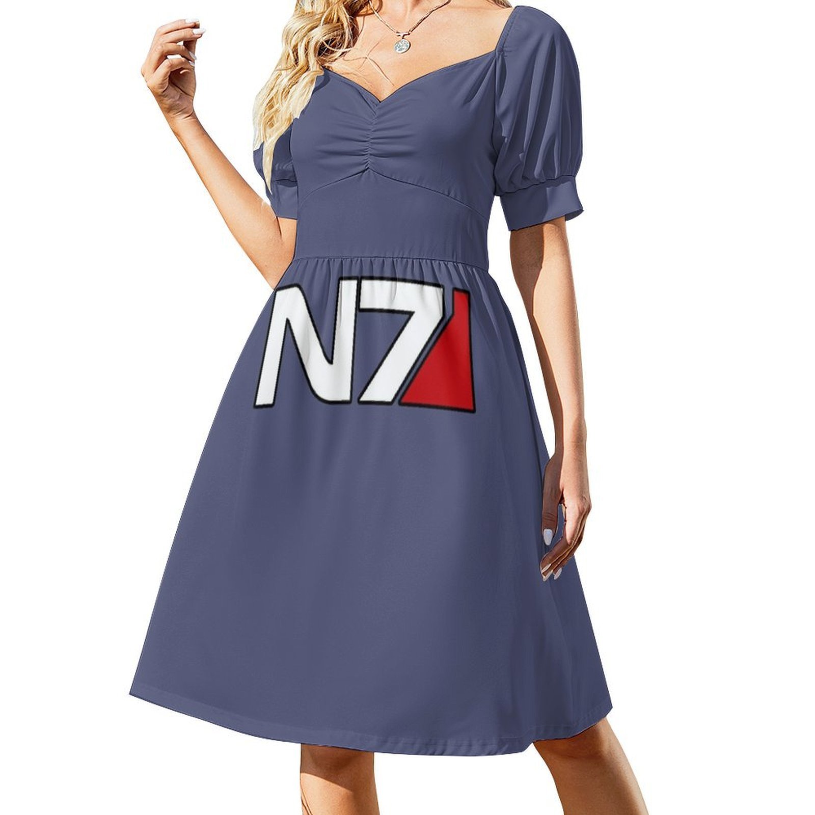 N7 Logo Floral Smock Dress For - Smocked Dress Women recensione e prezzo